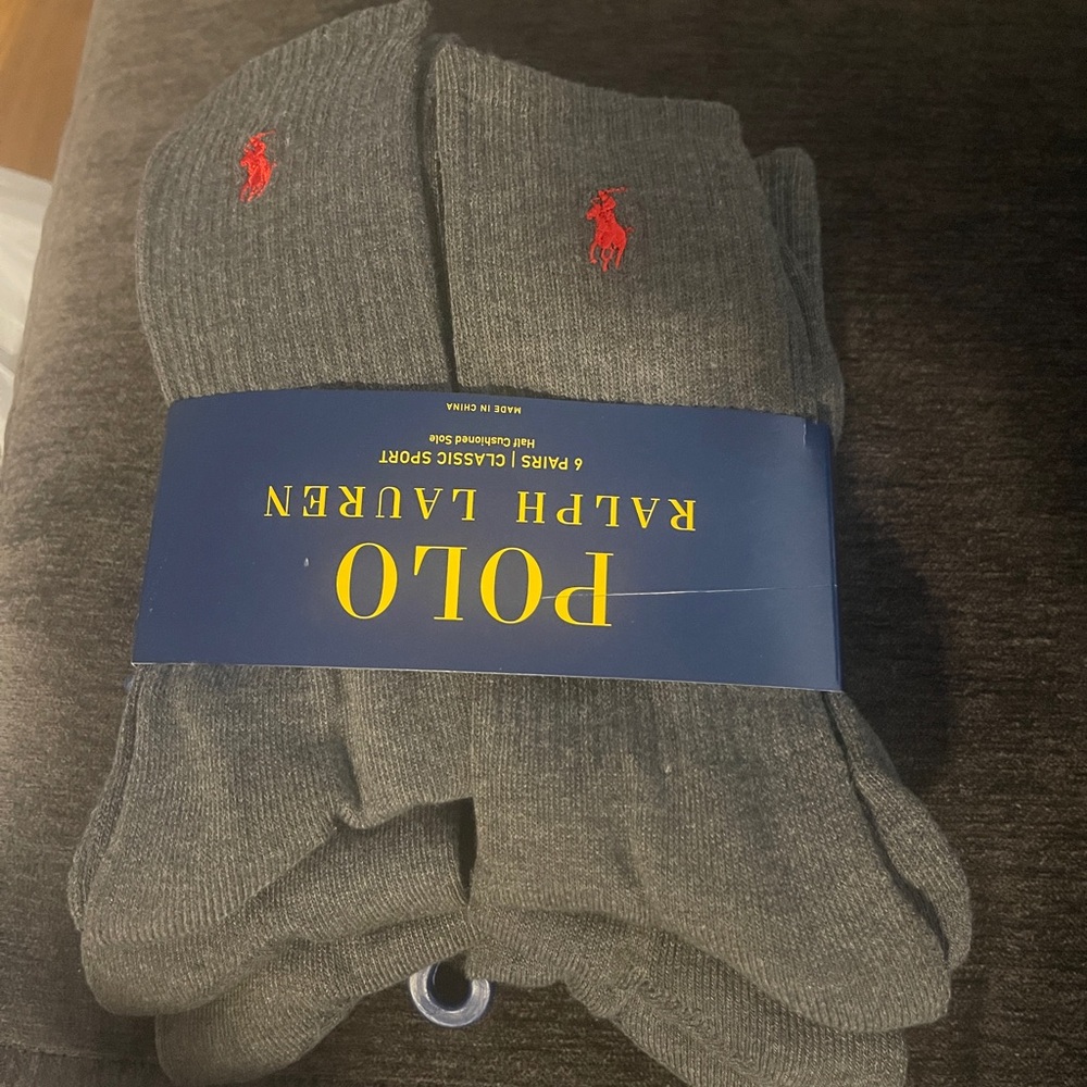 Ralph Lauren Gray Casual Men's Socks